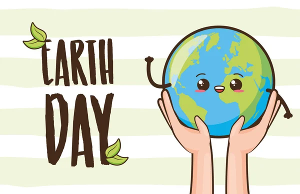 Earth Day Karte — Stockvektor