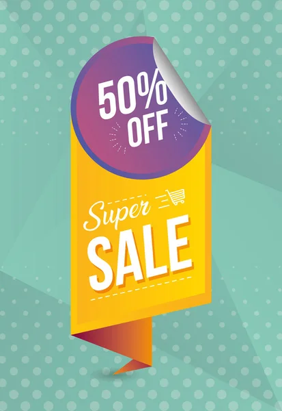 Super sale off — Stock Vector