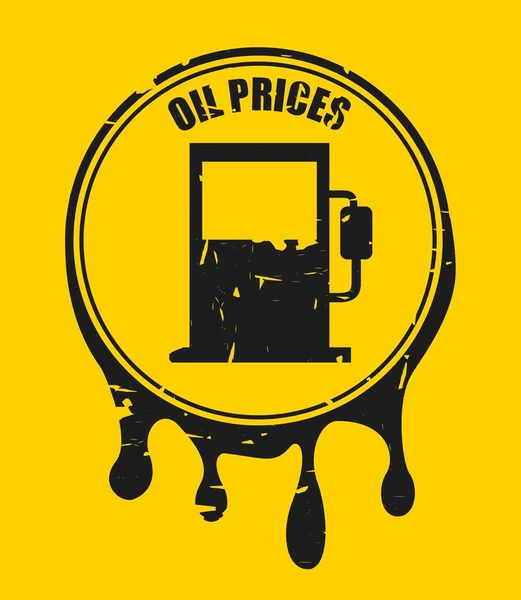 Precios del petróleo Vector — Archivo Imágenes Vectoriales