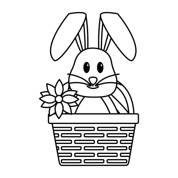 Feliz conejo de Pascua — Vector de stock