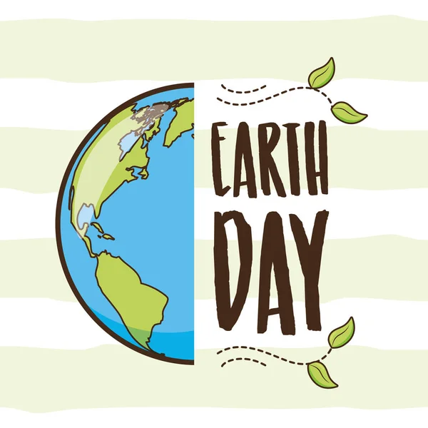 Earth Day Karte — Stockvektor