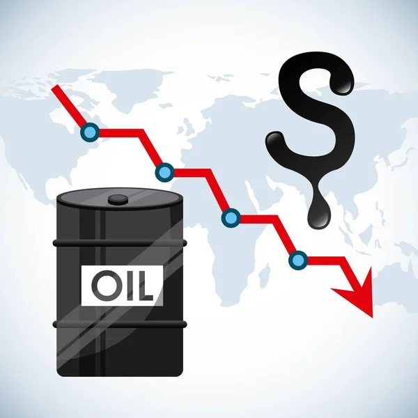 Precios del petróleo Vector — Archivo Imágenes Vectoriales