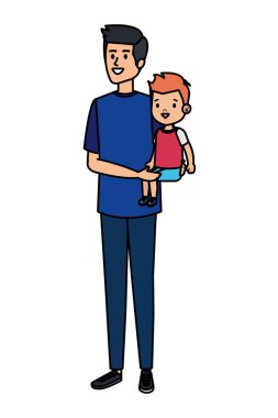 oğul karakterli genç baba