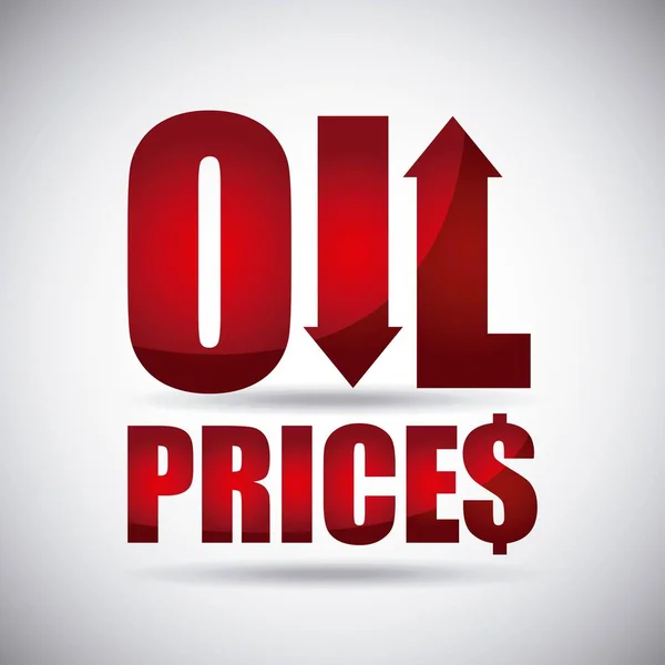 Precios del petróleo Vector — Vector de stock