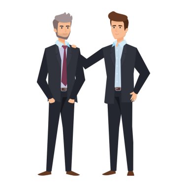 Çift işadamları avatarlar karakter