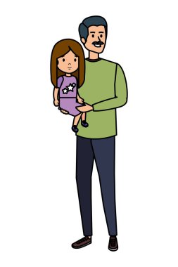 Baba ile kızı karakterler