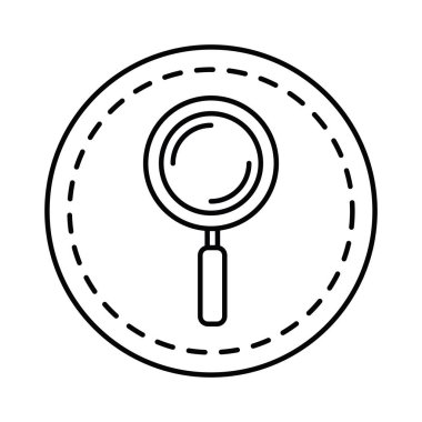 Büyüteç izole simgesini