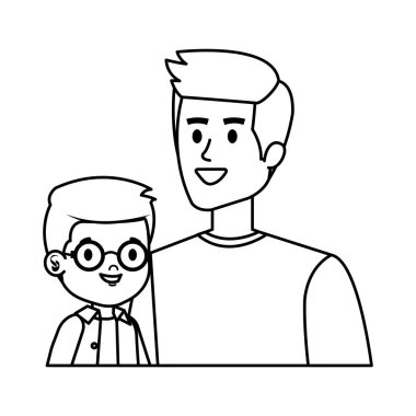 oğul karakterli genç baba