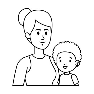 Küçük oğul karakterli Genç Anne