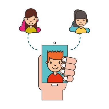 el tutan akıllı telefon adam insanlar sosyal medya