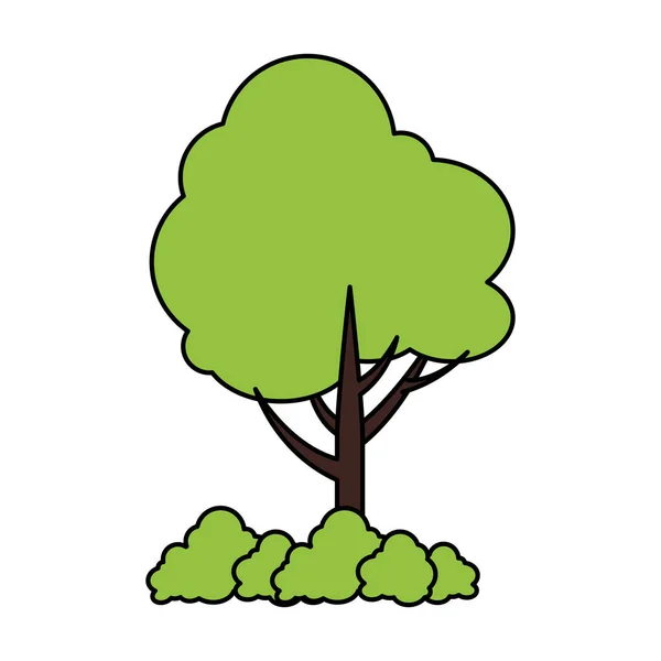 Ecología árbol planta icono — Archivo Imágenes Vectoriales