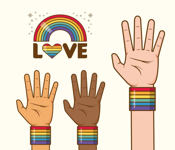 LGBT duma miłość — Wektor stockowy