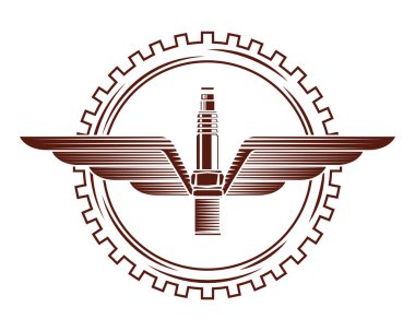 sanayi Otomotiv kıvılcım kanat dişli amblem