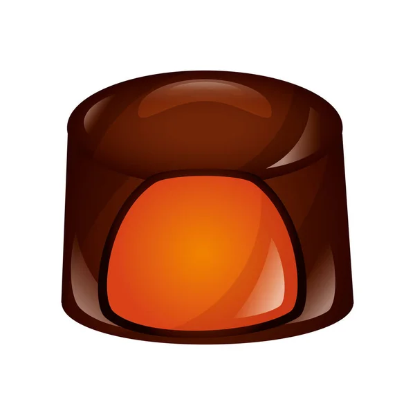 Čokoláda bonbon kandys sladký přiznání — Stockový vektor
