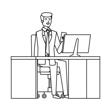 İşyerinde zarif işadamı