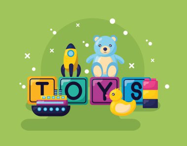 Çocuklar oyuncaklar tasarım