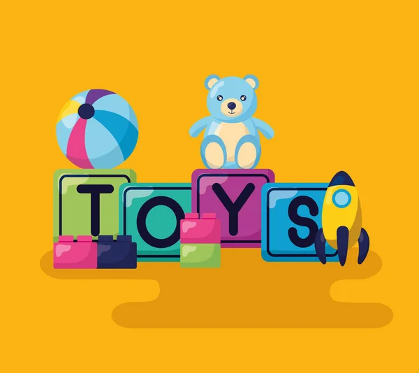 Дизайн іграшки для дітей — стоковий вектор