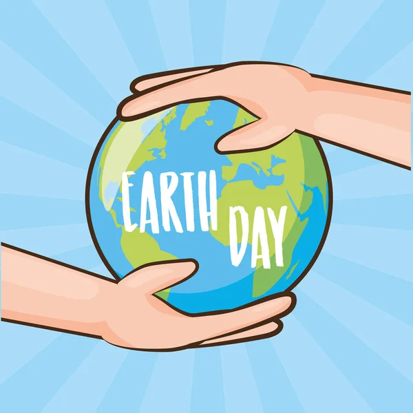 Earth Day Karte — Stockvektor