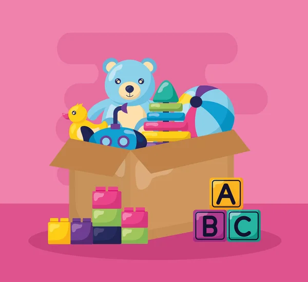 Dětské hračky design — Stockový vektor