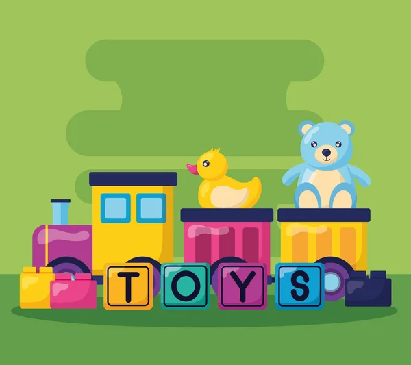 Kids toys design — Stock Vector