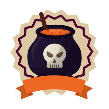 mühür damga halloween kazan ve kurdele