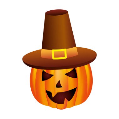 şapka karakteri ile cadılar bayramı parti kabak