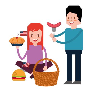 Amerikan Bağımsızlık günü insanlar