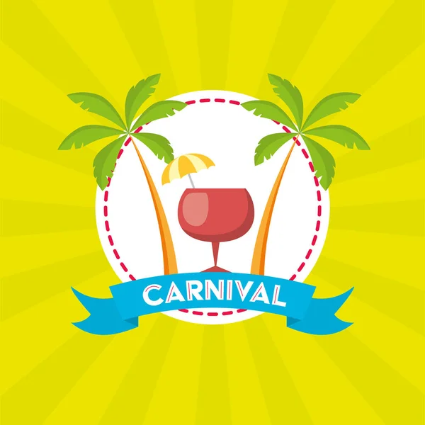 Festival de carnaval de Brasil — Vector de stock