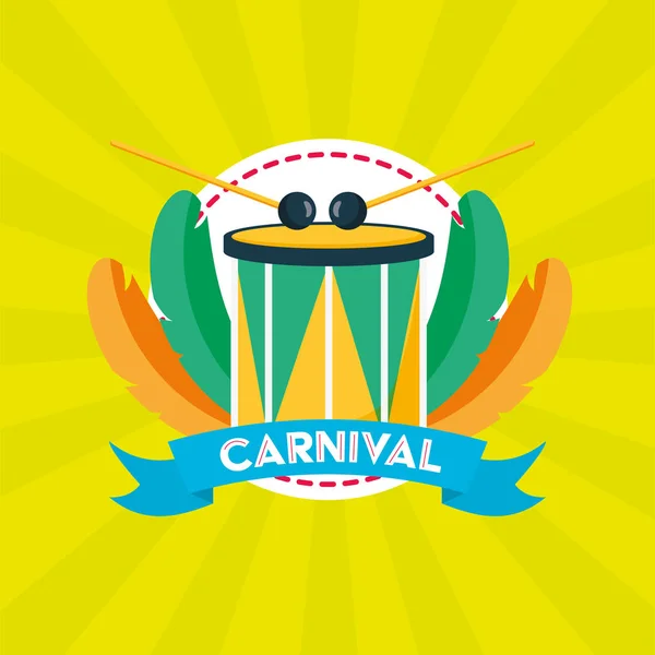 Brazil carnival festival — Stock Vector