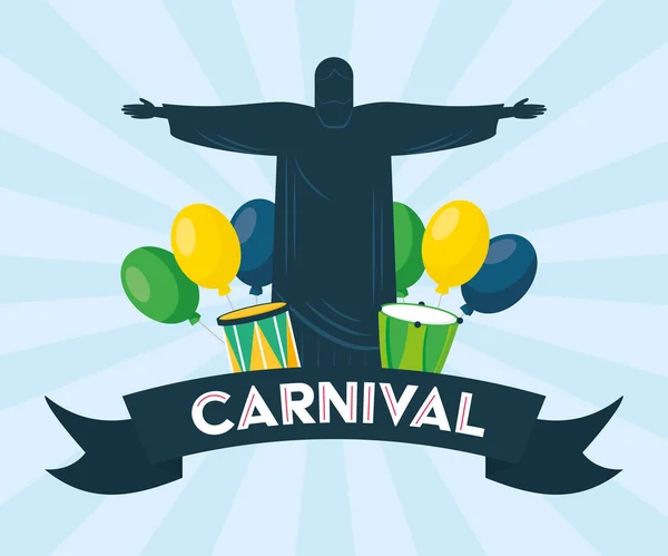 Brazil carnival festival — Stock Vector