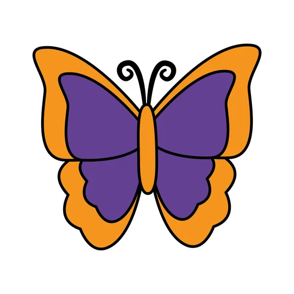 Mariposa insecto icono — Vector de stock