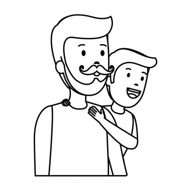 oğul karakterli genç baba