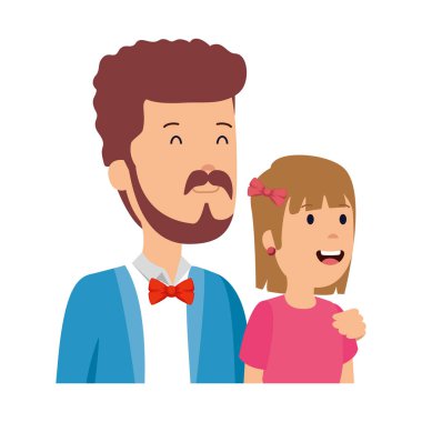 Baba ile kızı karakterler