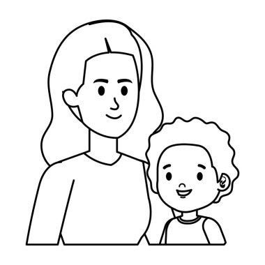 Küçük oğul karakterli Genç Anne