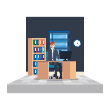 İşyerinde zarif işadamı