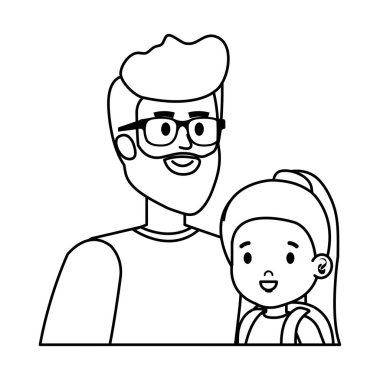 Baba ile kızı karakterler