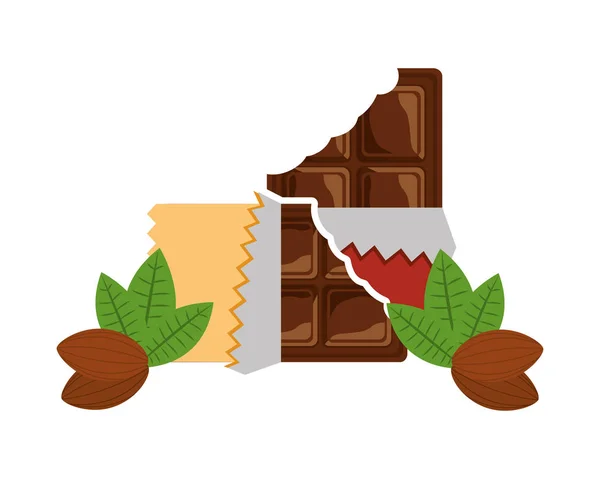 Kandá čokoláda sladká — Stockový vektor