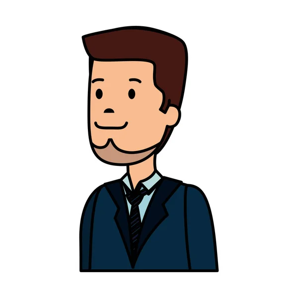 Joven hombre avatar carácter — Vector de stock