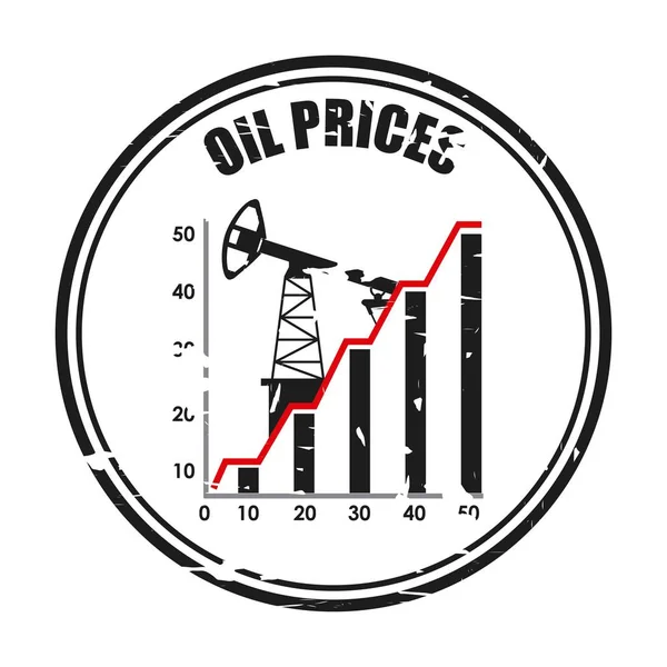 Oil prices  Vector — Stock Vector