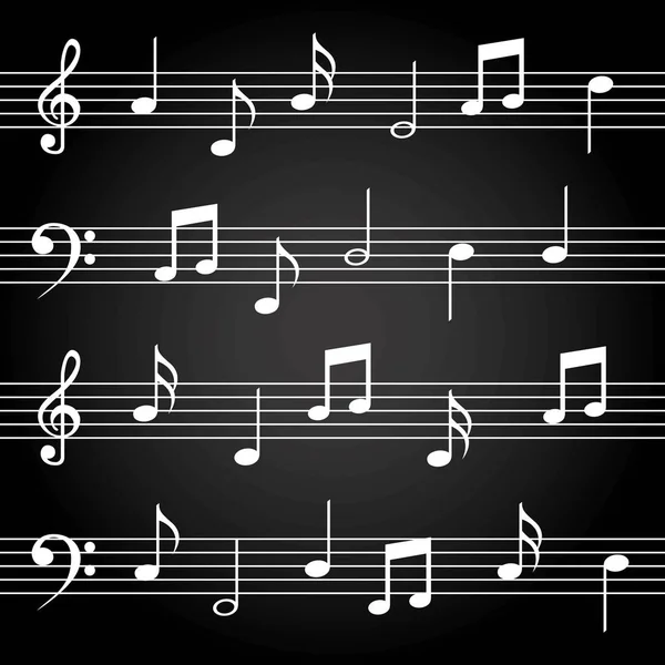 Digitale muziek vector — Stockvector