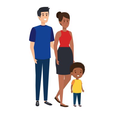 oğulları karakterleri ile ırklararası anne çift