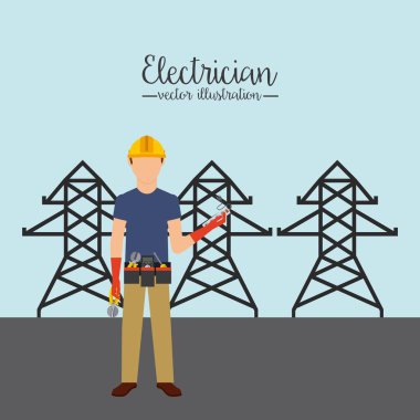 elektrikçi kavramı vektör