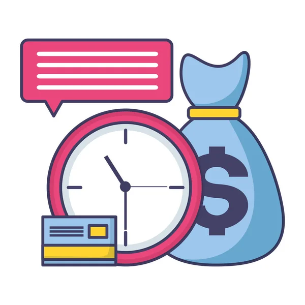 Belasting tijd betaling — Stockvector