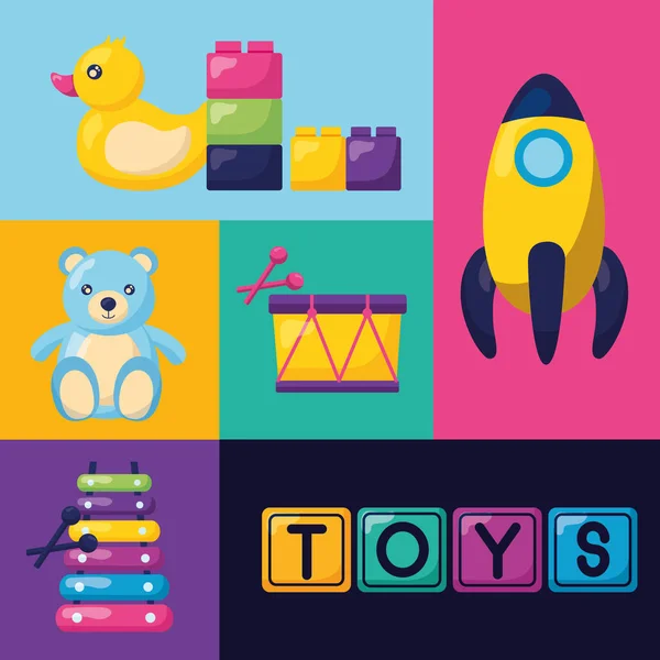 子供のおもちゃのデザイン — ストックベクタ