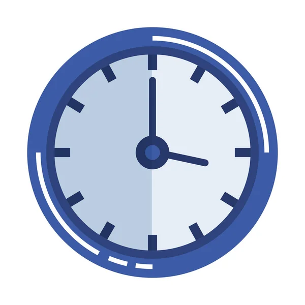 Time klok geïsoleerde pictogram — Stockvector