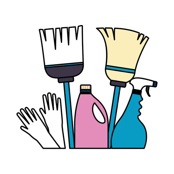 Εργαλεία καθαρισμού άνοιξη — Διανυσματικό Αρχείο