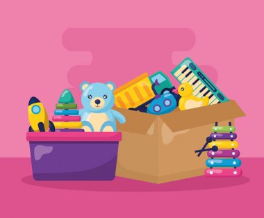 Çocuklar oyuncaklar tasarım