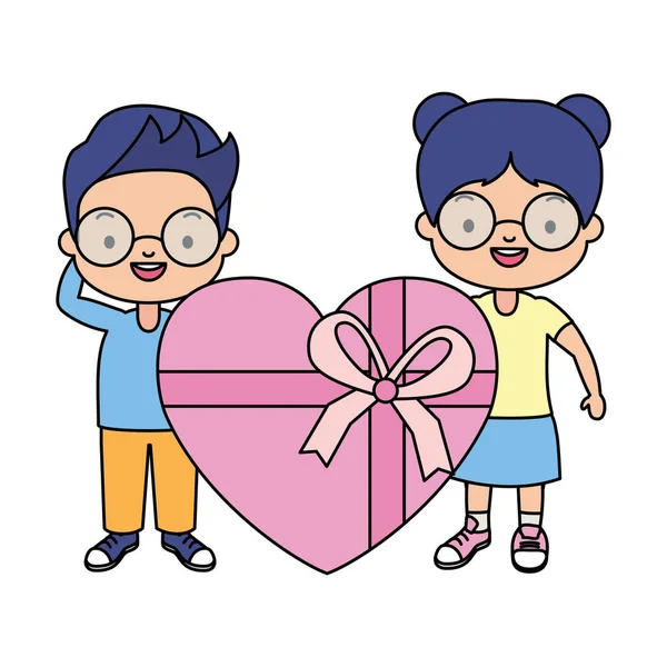 erkek ve kız hediye kalp