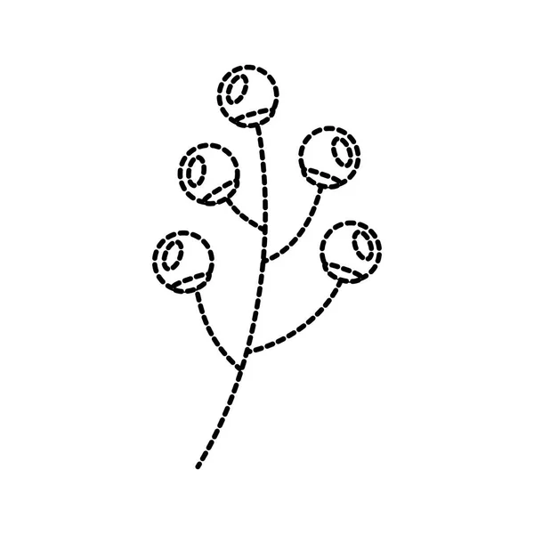 Rama bayas planta flora imagen natural — Archivo Imágenes Vectoriales