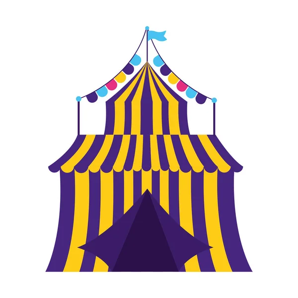 Karnaval çadır sirk çelenk — Stok Vektör